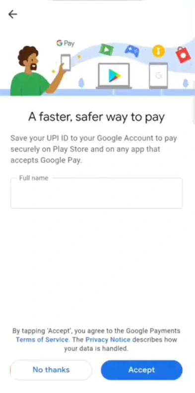 google pay account 10